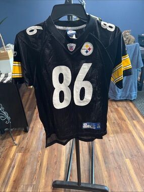 Reebok Black & Yellow Kids Jersey #86 - Pittsburgh Steelers Style